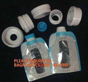 k reusable drink pouch with spout bath tea bag zipper valve flat bottom pouches milk tea powder packaging bag supplier