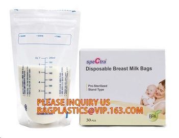 Customized disposable plastic baby breast milk refrigerator refrigerated storage packing bag,breast milk storage bag mil supplier