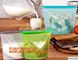 Reusable Silicone Plastic Packaging Food Zip Silicon Freezer Fresh Vegetable Storage Bags,Zip Lock Sandwich Vacuum Silic supplier