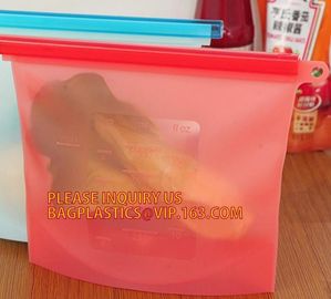 Reusable Storage Bags Silicone Food Preservation Bag, Eco Friendly and BPA Free, Airtight Seal Food Storage Fit Versatil supplier