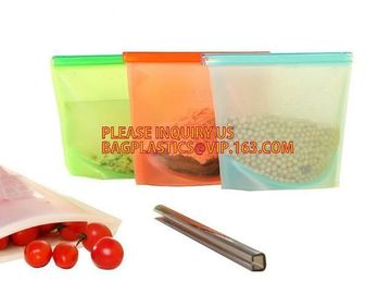 Silicone Food Storage Bag, Reusable Silicone Food Bag For Microwave,Reusable Silicone Food Storage Bag For Food Storage supplier