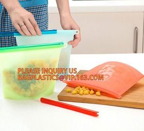 Silicone Food Storage Bag, Reusable Silicone Food Bag For Microwave,Reusable Silicone Food Storage Bag For Food Storage supplier