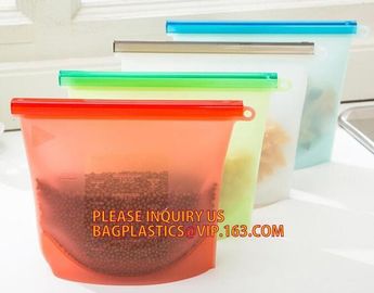 Silicone Food Storage Bag, Reusable Silicone Food Bag For Microwave,Reusable Silicone Food Storage Bag For Food Storage supplier