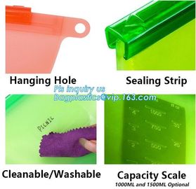 Silicone Food Storage Bag, Reusable Silicone Food Bag For Microwave,Reusable Silicone Food Storage Bag For Food Storage supplier