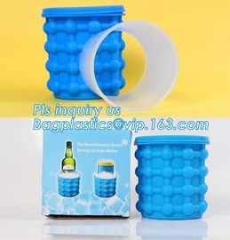 Kitchen Tools Revolutionary Space Saving Beer Wine BPA free Silicone And PP Ice Cube Maker Genie,Party Drink Tub Chillin supplier