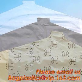 BIODEGRADABLE printed Laundry dry cleaning garment bag on roll,laundry suit garment packaging dry cleaning cover plastic supplier