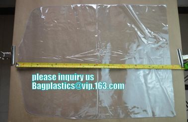 fashion disposable clear ldpe poly laundry suit garment packaging dry cleaning cover plastic bag for clothes on roll supplier