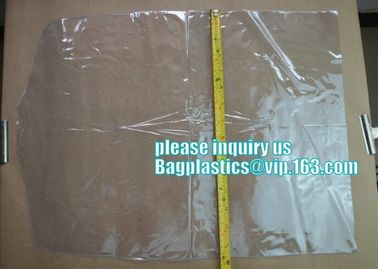 fashion disposable clear ldpe poly laundry suit garment packaging dry cleaning cover plastic bag for clothes on roll supplier