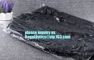 garment packaging bag cover dry clean poly garment bag rolls,laundry dry cleaning garment bag,Clear Polythene 21x4x54'', supplier