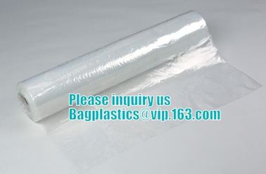 Clear Polythene 21x4x54'',0.8mil Dry Cleaning Bags and Perforated Plastic Bags on Roll with Custom Printing for Laundry supplier