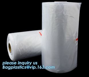 pack dry cleaning bags roll,wholesale clear plastic dry cleaning dust cover HDPE garment bags for packaging clothes stor supplier