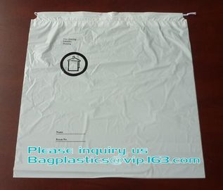 biodegradable Factory Direct High Quality Drawstring Pouch Custom Printed Draw String Laundry Clothing Packaging Courier supplier