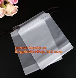 biodegradable Factory Direct High Quality Drawstring Pouch Custom Printed Draw String Laundry Clothing Packaging Courier supplier