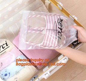 Biodegradable Customized Logo Printed Poly Drawstring Hotel/Travel Laundry Plastic bag,Shop Disposable Plastic Laundry B supplier