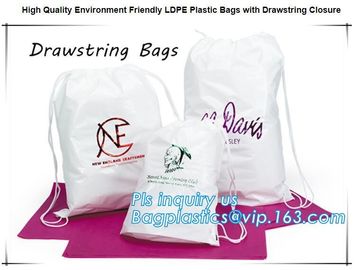 Biodegradable Environment friendly LDPE Plastic bags with DRAWSTRING closure bags, backpack, drawtape bag, essentials supplier
