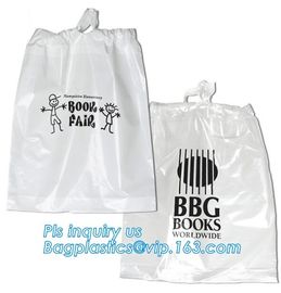 Biodegradable Hotel packaging clothes for laundry plastic bag Customized Poly Plastic Drawstring customed Hotel Plastic supplier