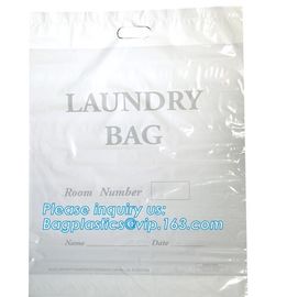 Biodegradable Eco-friendly cotton drawstring poly packaged bag for laundry used in hotel,Travel Carrying drawstring bags supplier