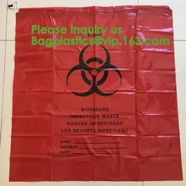 Biodegradable Dtrawstring Biohazard Bags Medical drawtape, Biological Hazard Bag,Yellow Biohazard Bag - Bio Hazard Waste supplier