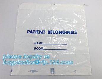 Biodegradable Manufacturer of Patient Belonging Bag with Rigid Handle OEM Available,Patient Belongings Bag with Drawstri supplier