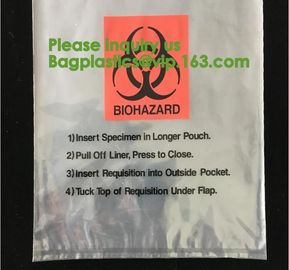 Bio-Medical Hazardous waste,Bio-hazard Specimen Bag 6″ X 9″ Printed English Medical Mart,Biological Waste Management and supplier