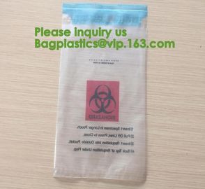 Bio-Medical Hazardous waste,Bio-hazard Specimen Bag 6″ X 9″ Printed English Medical Mart,Biological Waste Management and supplier