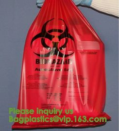 Aerohazard Biological Hazard Bag 240x160mm,Red Medical Waste Disposal Bags | US Bio-Clean,Biohazard Bags - Biohazard Dis supplier