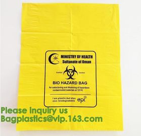 25 x Strong Clinical Waste Biohazard / Bio Hazard Yellow Bags,Autoclave Biological Hazard Bags / Specimen Bags bagease supplier