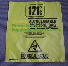 Cytotoxic Bio Hazard biological waste orange science, Bio-Hazard Trash Bag, Polypropylene Bio Hazard Bags &amp; Autoclavable supplier