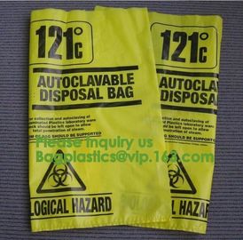 Cytotoxic Bio Hazard biological waste orange science, Bio-Hazard Trash Bag, Polypropylene Bio Hazard Bags &amp; Autoclavable supplier