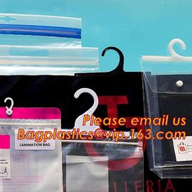 HANGER HOOK BAGS,GARMENT BOTTON CLOSURE BAGS, EVA FROST DRAWSTRING BAGS, VINYL HANGER HOOK BAG GARMENT LAUNRY BAGS BAGEA supplier