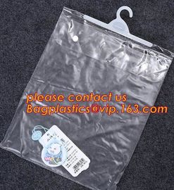 Swimwear Packaging Pouch With k Top,Gusset Bag Bikini Zipper Packaging Swimwear Bags,hanger hook plastic underwear supplier