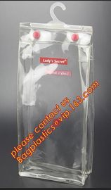 manufacture clear plastic pvc hanger bag with snap,Eco Friendly Transparent Foldable Coat Plastic Stereo Hanging Hook Ha supplier