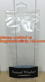 shirt packaging bags, Hanger frosted plastic bags,PVC plastic packaging bag hook hanger bag underwear shirt bag bagplast supplier