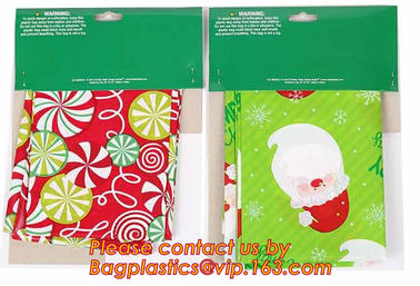 Christmas Gift Bag Jumbo/Giant/Large Plastic Poly Bag for large present,Giant Christmas tree removal bag, BAGPLASTICS B supplier