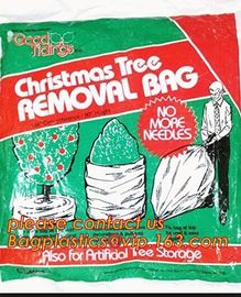 Promotion large removal waterproof Christmas artificial decorated tree bag,10 Ft Christmas Tree Removal Gift Bags packag supplier