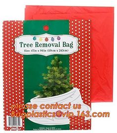 Promotion large removal waterproof Christmas artificial decorated tree bag,10 Ft Christmas Tree Removal Gift Bags packag supplier