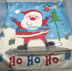 36&quot;*48&quot; drawstring christmas plastic giant santa sack for gift,party supplies decoration wholesale santa sacks new trend supplier