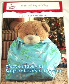 giant plastic gift poly bag 36&quot;*44&quot; santa sack for gift,Giant Santa Sack for Christmas Gift Packing-1 package bagease supplier