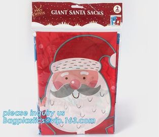 giant plastic gift poly bag 36&quot;*44&quot; santa sack for gift,Giant Santa Sack for Christmas Gift Packing-1 package bagease supplier