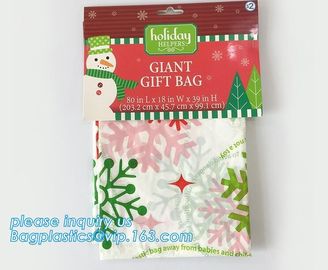 Christmas manufacturer wholesales santa sacks large size gift bags,Jumbo Plastic Poly Bag giant plastic christmas decora supplier