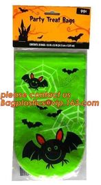 Halloween Candy Bag Basket Trick or Treat Pumpkin Tote Bag for Kids,gift decoration item Halloween cellophane treat bag supplier