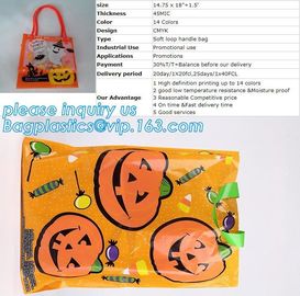 Halloween Tote Bag Kids Pumpkin Bat Ghost Spider Gift Bags Halloween Props Children Toys Trick Treat Candy Bag bagease supplier