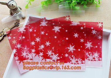 cone shape custom print clear plastic christmas candy bag,cone shaped clear candy treat opp bag,Various Styles Christmas supplier