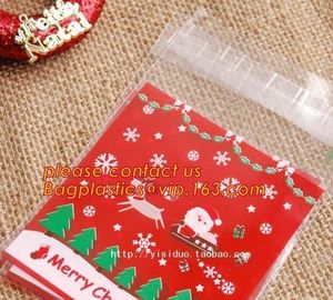 cone shape custom print clear plastic christmas candy bag,cone shaped clear candy treat opp bag,Various Styles Christmas supplier