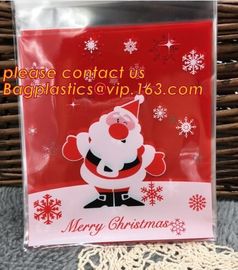 cone shape custom print clear plastic christmas candy bag,cone shaped clear candy treat opp bag,Various Styles Christmas supplier