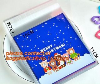 Christmas Candy Cookie Bags Cute Santa Deer Elk Design Christmas Biscuits Packaging OPP Baking Bags,Candy Snack Party Fa supplier