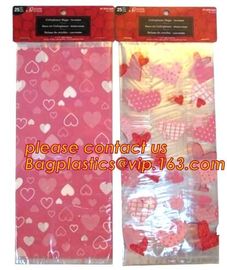 Decorative Candy Cello Bag Valentine's Day Clear Plastic Treat Bag,valentine's day Promotion gift colorful heart silicon supplier