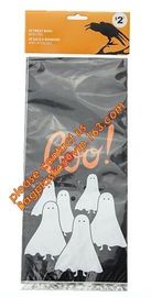 Halloween disposable tin tie paper bag/bread/popcorn/fries/chips/cookies/candies/goodies bags with  bagease bagplastics supplier