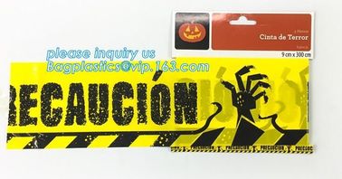 Caution tape halloween underground cable warning tape,Haunted Halloween Decorations Caution Warning Tape - Trick Or Trea supplier