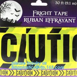 Caution Tape Halloween Red and White Banner Tape,EPI manufacturer in low price Halloween Caution Tape bagplastics packag supplier